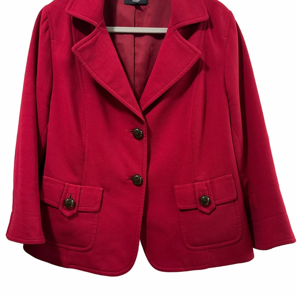 Talbots Vibrant Red Blazer